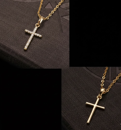 Zircon Luxury Cross Pendant Necklace