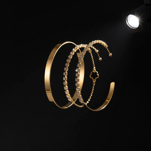 Boho Chic Gold Bracelet Set