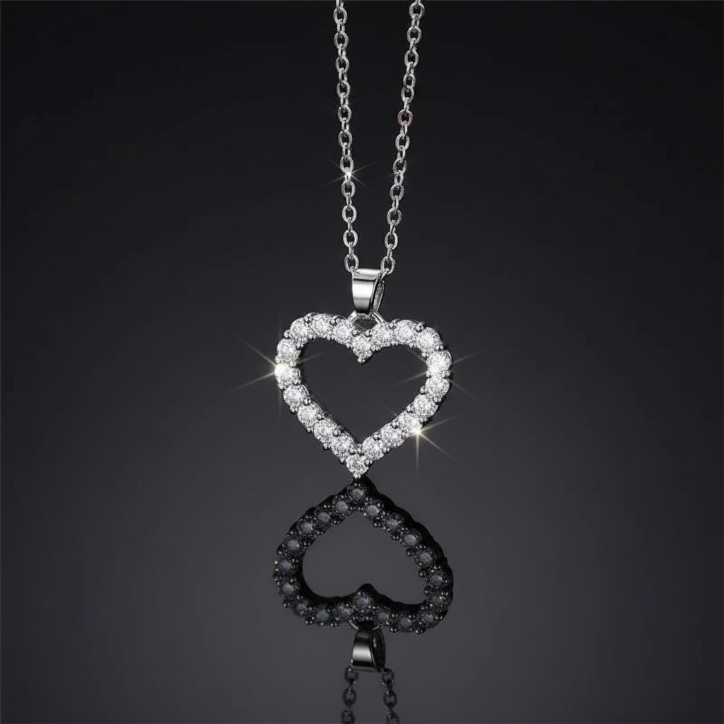 Heart Sparkle Pendant Necklace