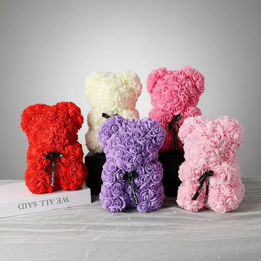 Romantic Teddy Rose Bear