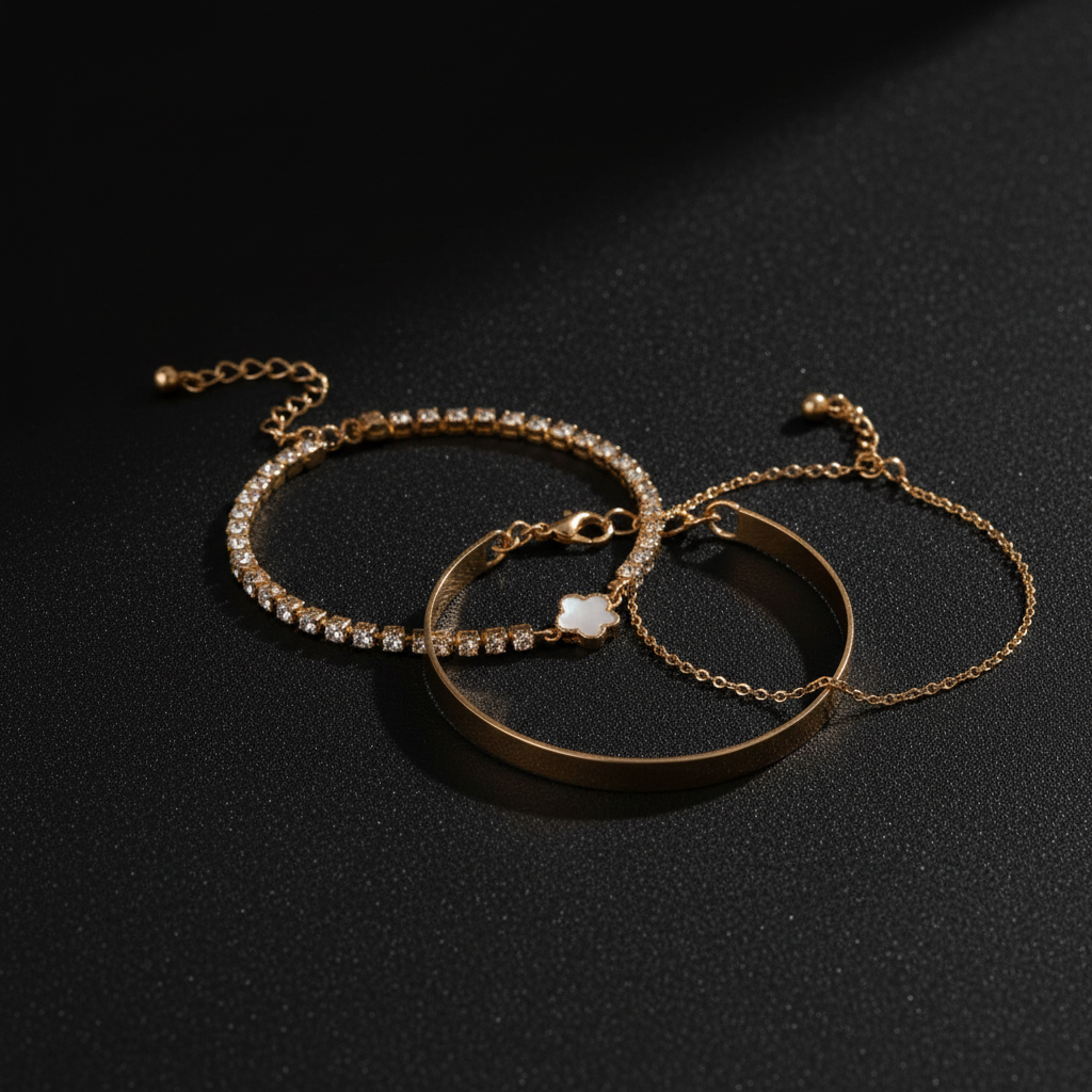 Boho Chic Gold Bracelet Set