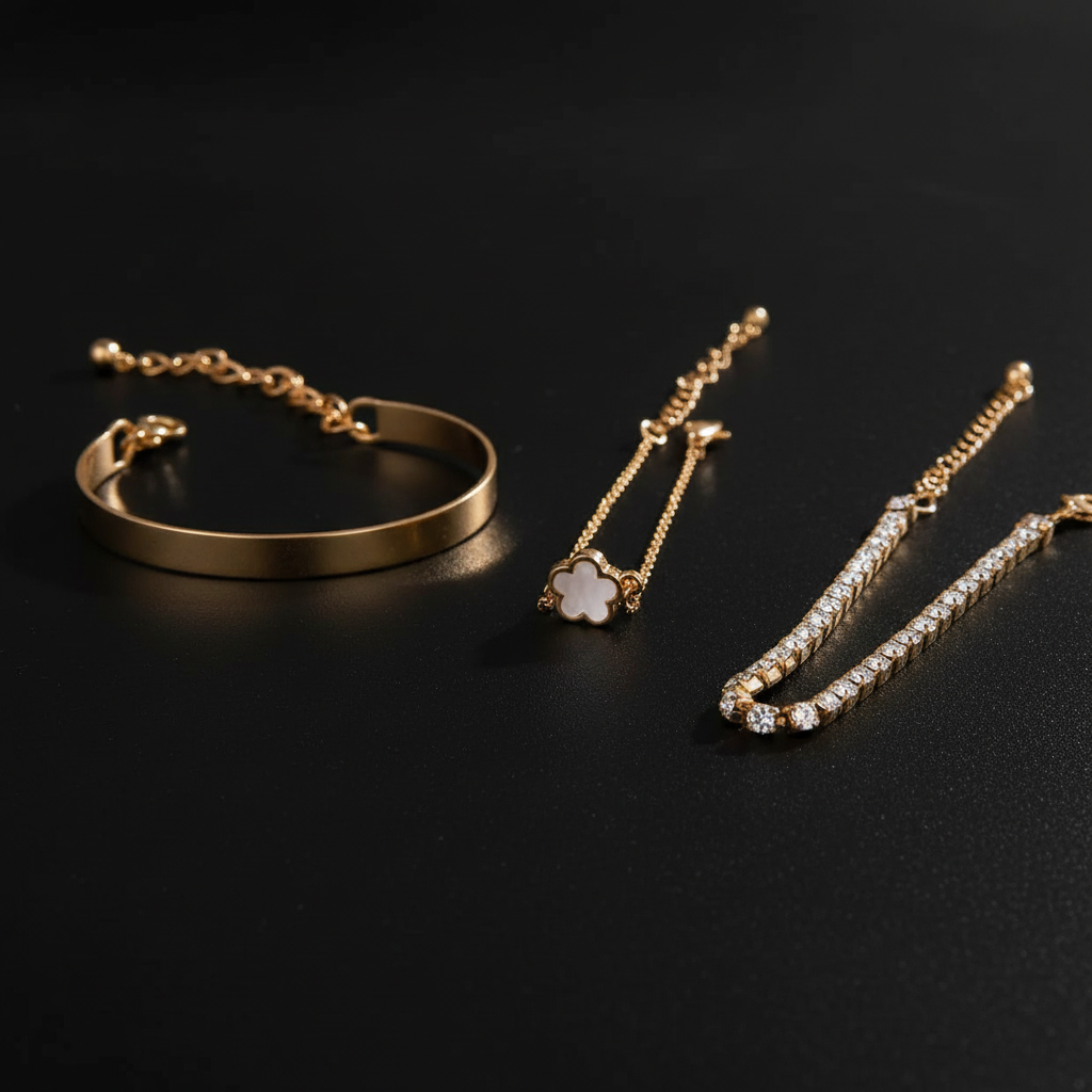 Boho Chic Gold Bracelet Set