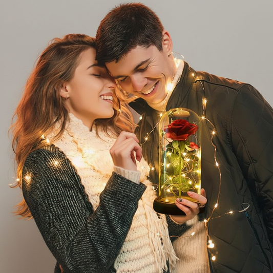 Valentines Day Eternal Rose in Glass Dome