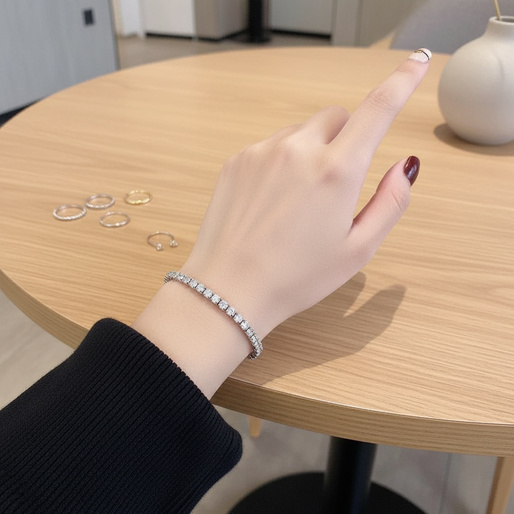 Sparkling Silver Bracelet