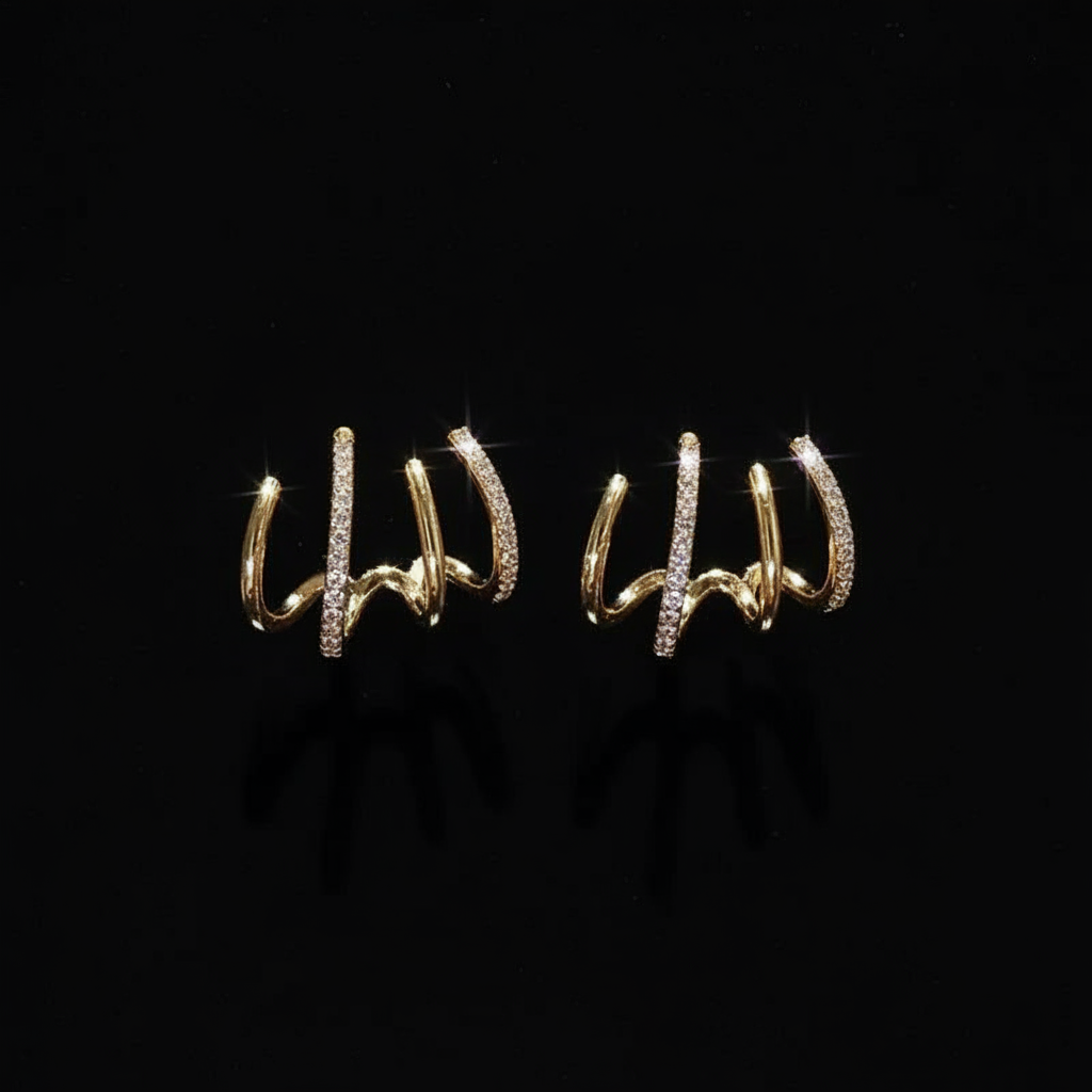 Sparkling Rhinestone Ear Cuff