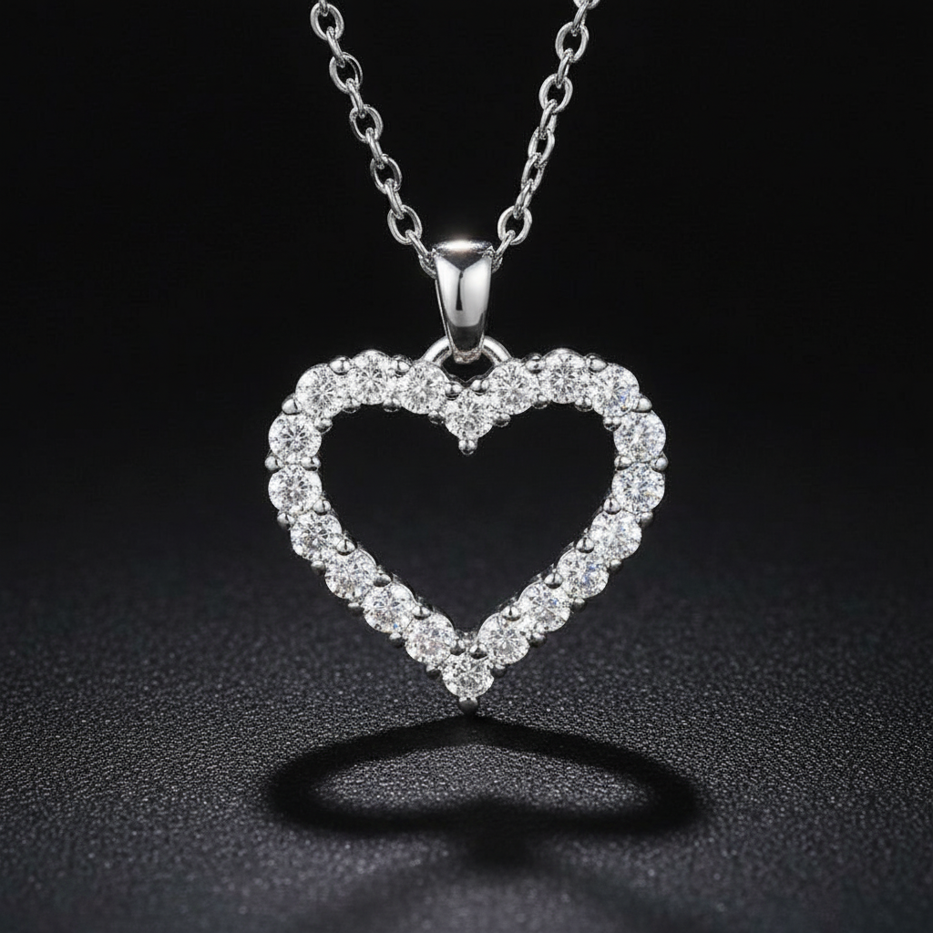 Heart Sparkle Pendant Necklace