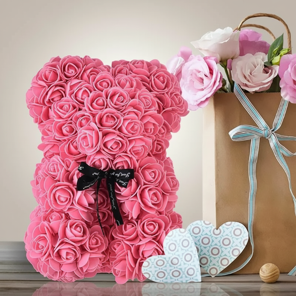 Romantic Teddy Rose Bear